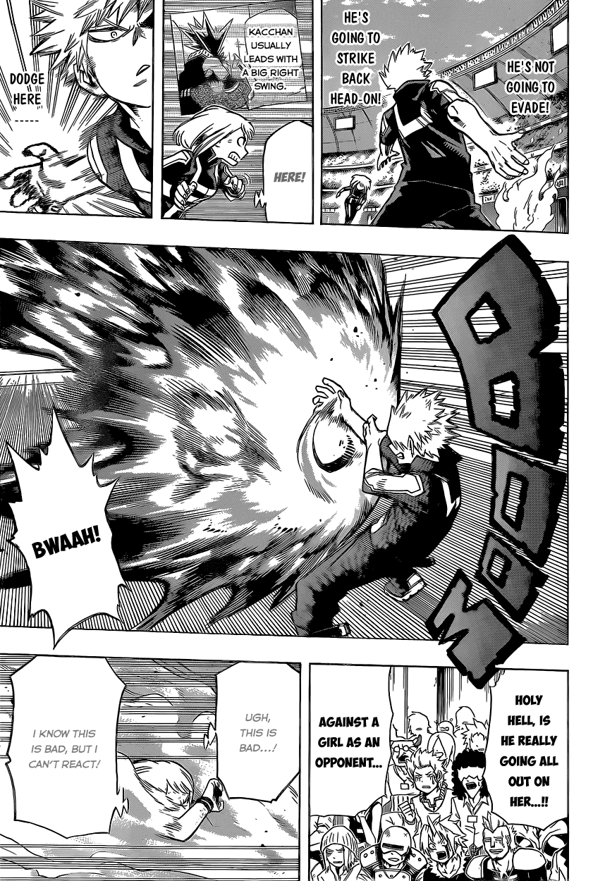 Boku no Hero Academia Chapter 36 page 6 - Chapter 36: Bakugou Vs. Uraraka
