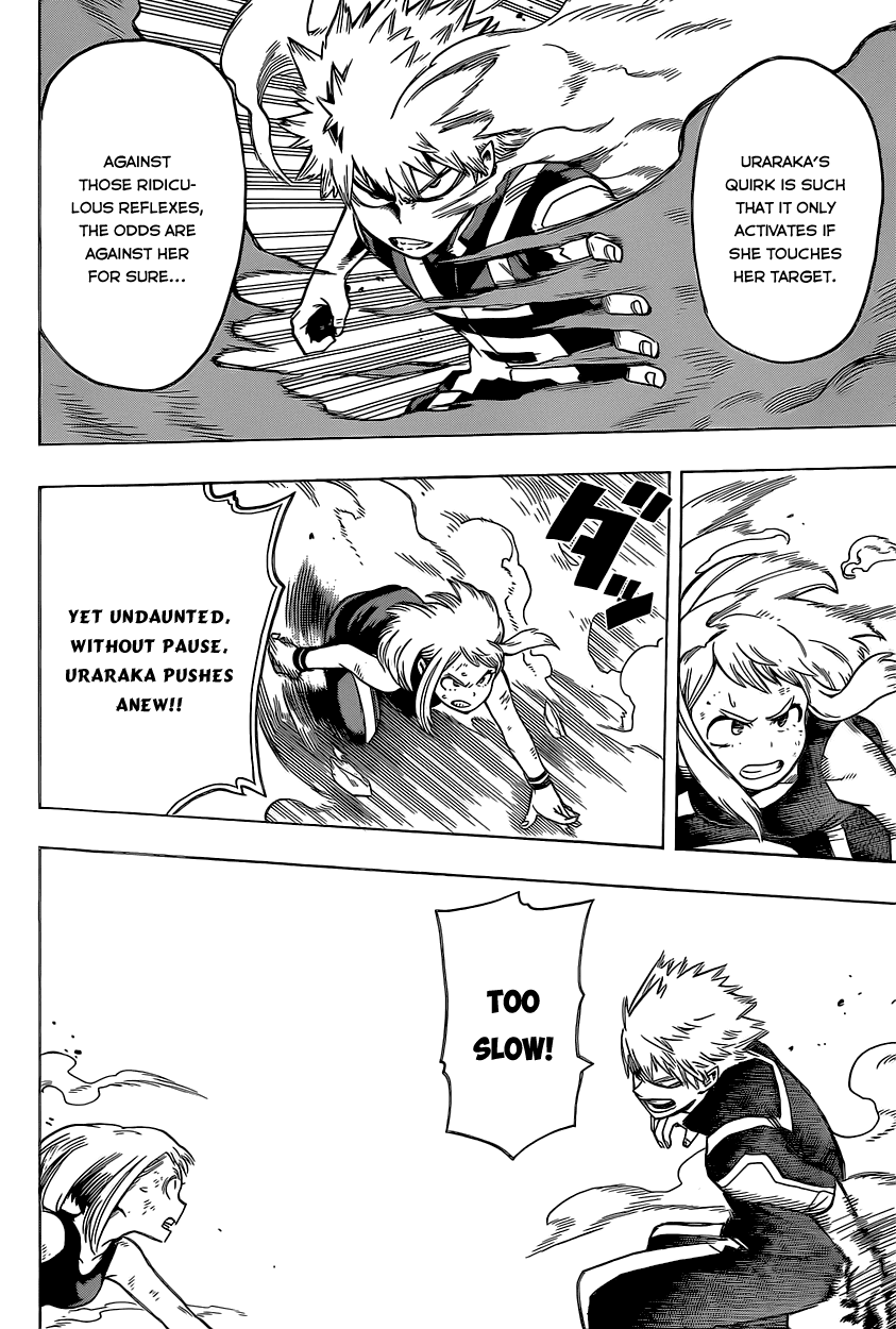 Boku no Hero Academia Chapter 36 page 9 - Chapter 36: Bakugou Vs. Uraraka