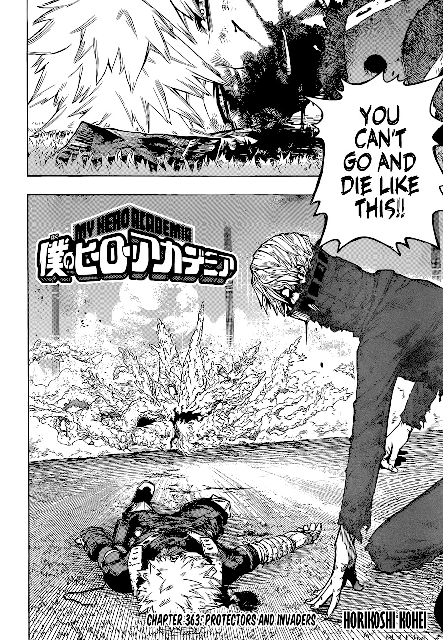 Boku no Hero Academia Chapter 363 page 3 - Chapter 363: Protectors and Invaders