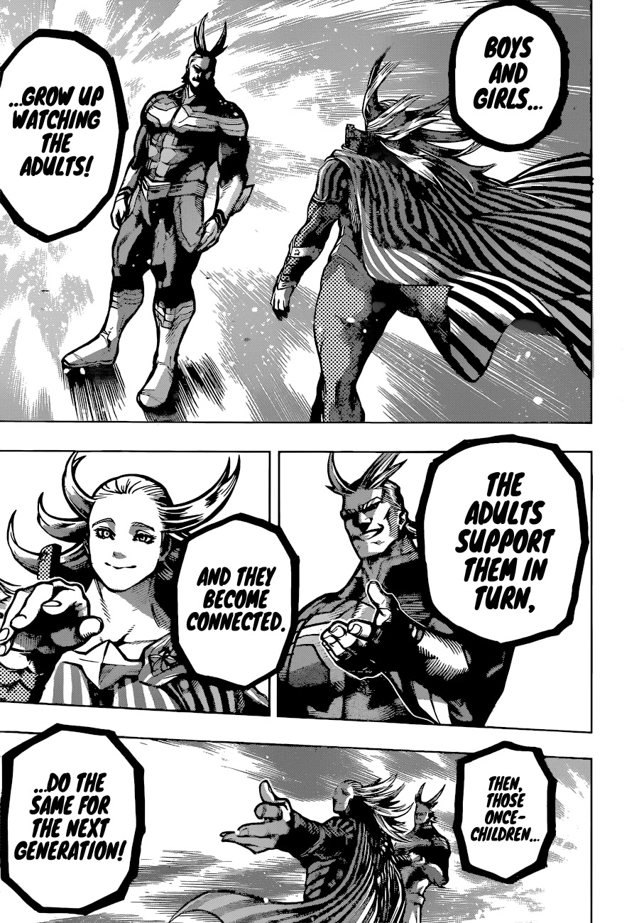 Boku no Hero Academia Chapter 364 page 12 - Chapter 364: What Do You Use Your Power For?