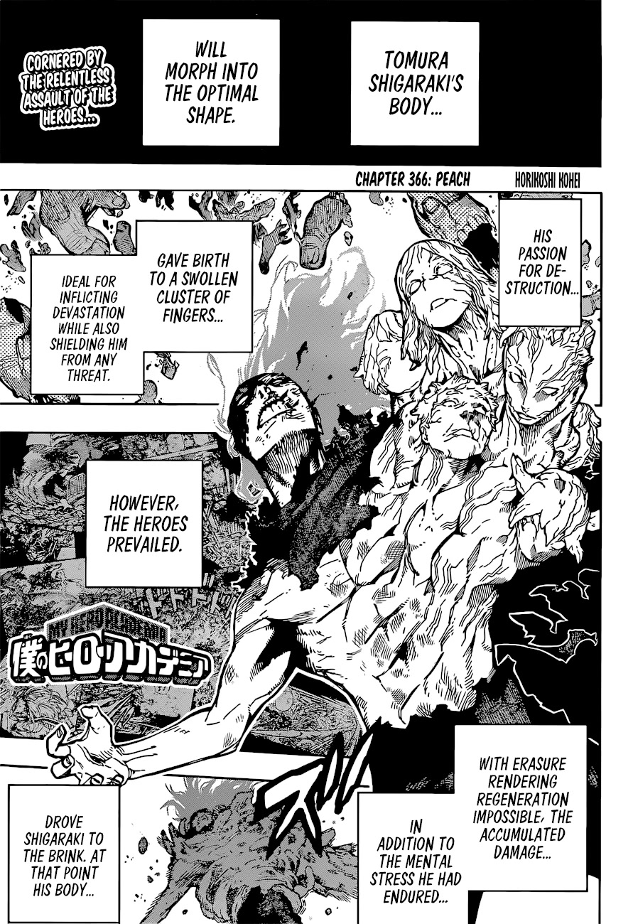Boku no Hero Academia Chapter 366 page 3 - Chapter 366: Peach