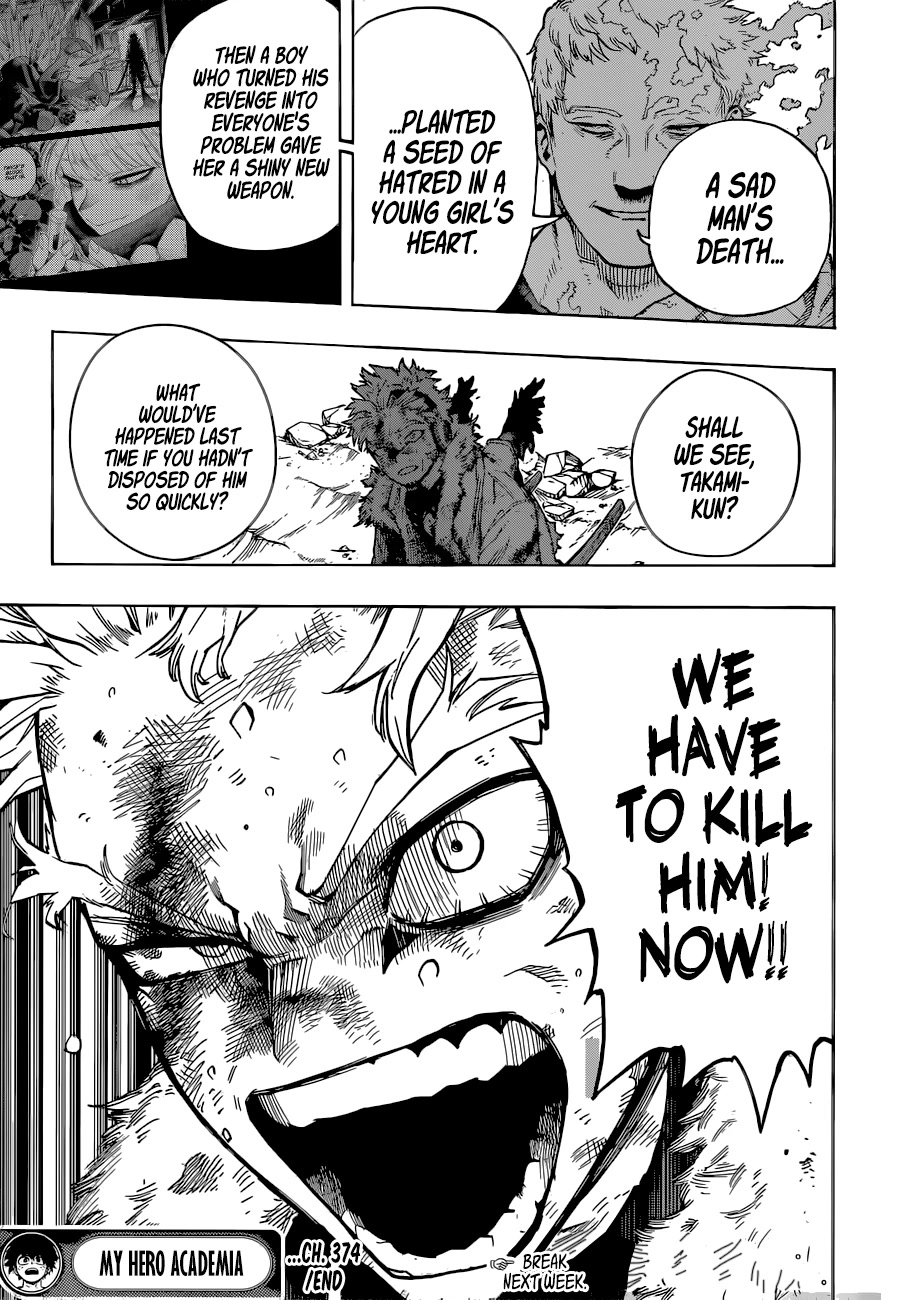 Boku no Hero Academia Chapter 374 page 14 - Chapter 374: Butterfly Effect