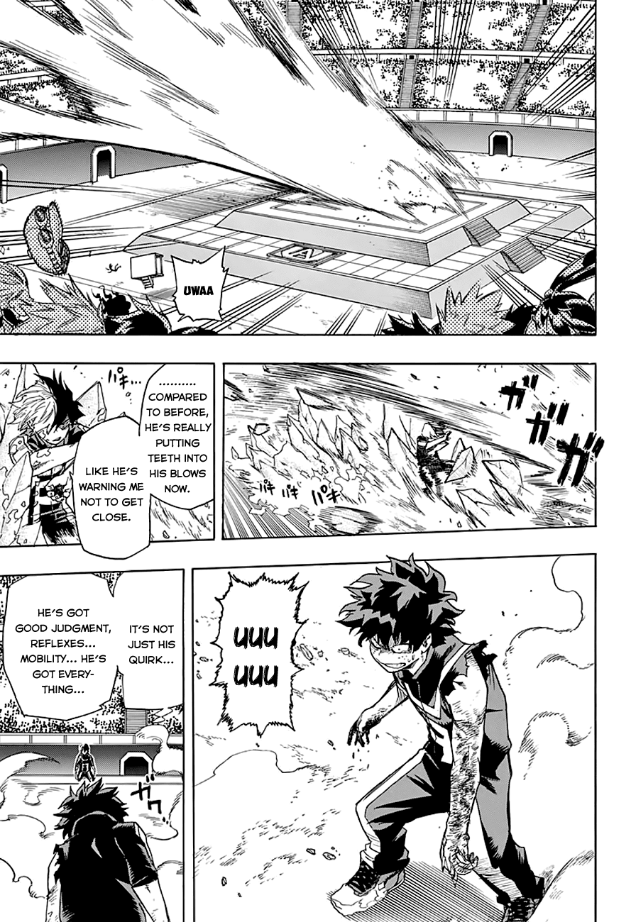 Boku no Hero Academia Chapter 38 page 13 - Chapter 38: Todoroki Vs. Midoriya