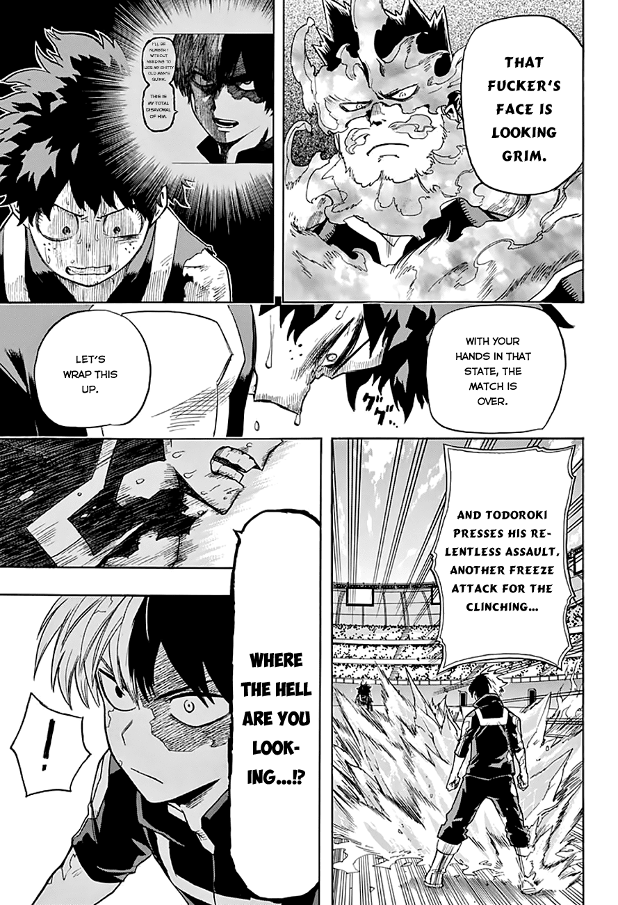 Boku no Hero Academia Chapter 38 page 15 - Chapter 38: Todoroki Vs. Midoriya