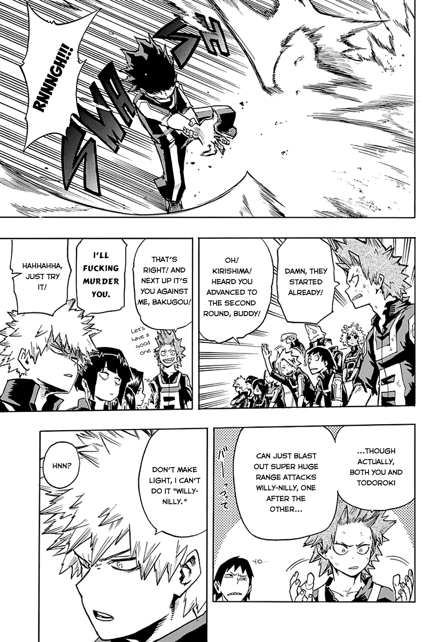 Boku no Hero Academia Chapter 38 page 9 - Chapter 38: Todoroki Vs. Midoriya