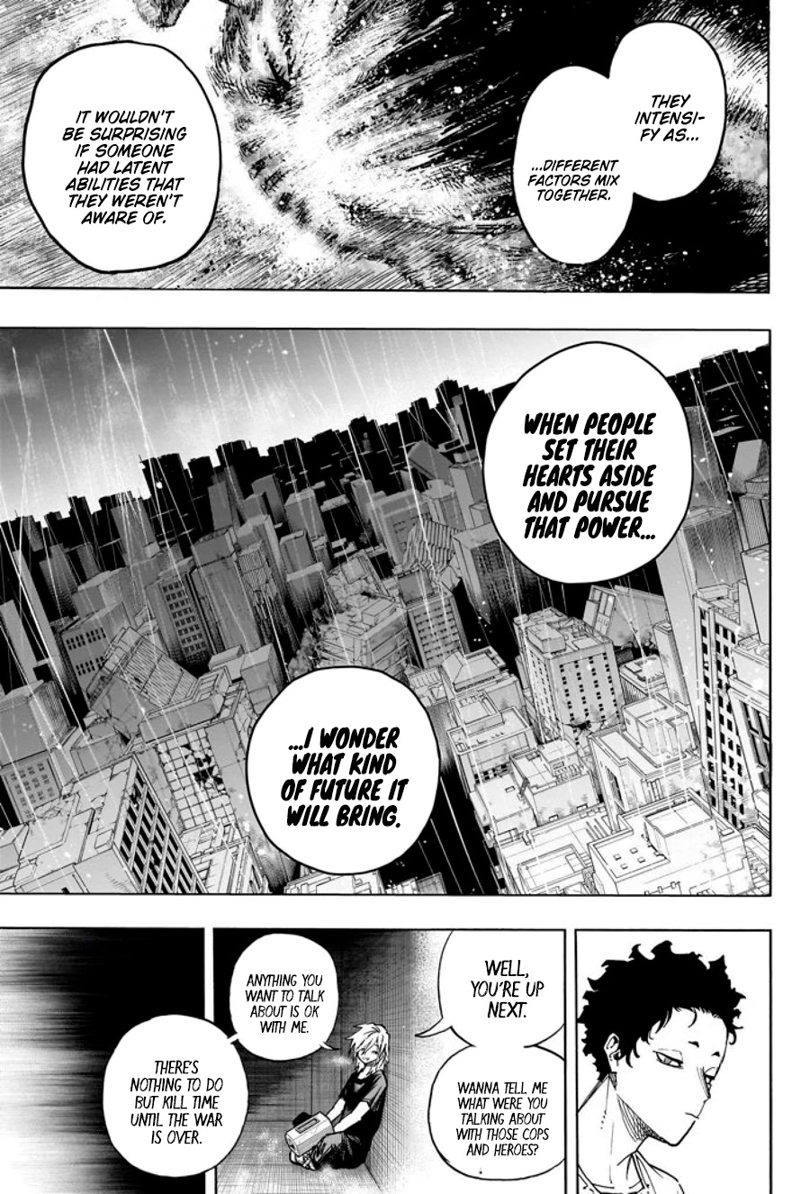 Boku no Hero Academia Chapter 387 page 4 - Chapter 387: Congealed