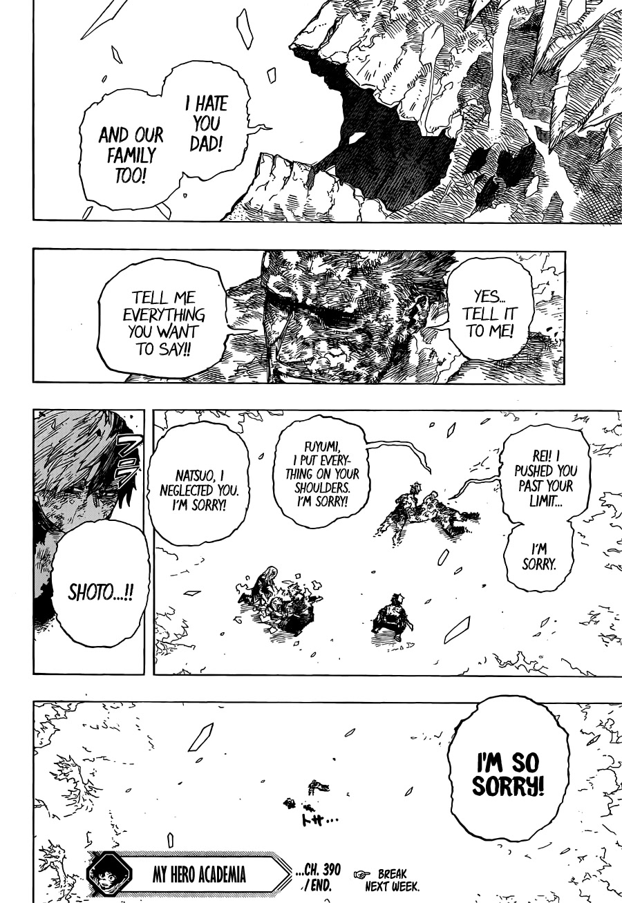 Boku no Hero Academia Chapter 390 page 12 - Chapter 390: Shoto Todoroki : Rising