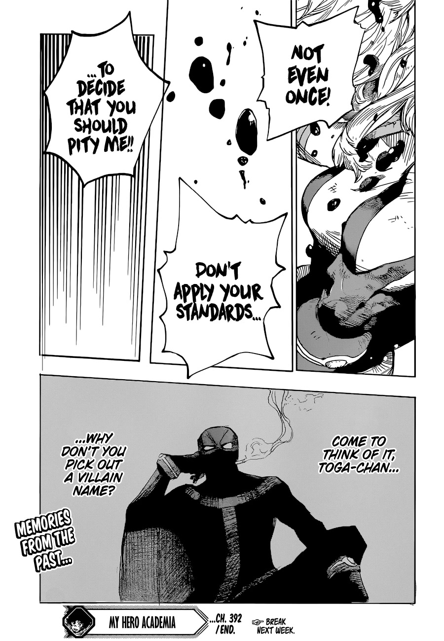 Boku no Hero Academia Chapter 392 page 14 - Chapter 392: Villain Name