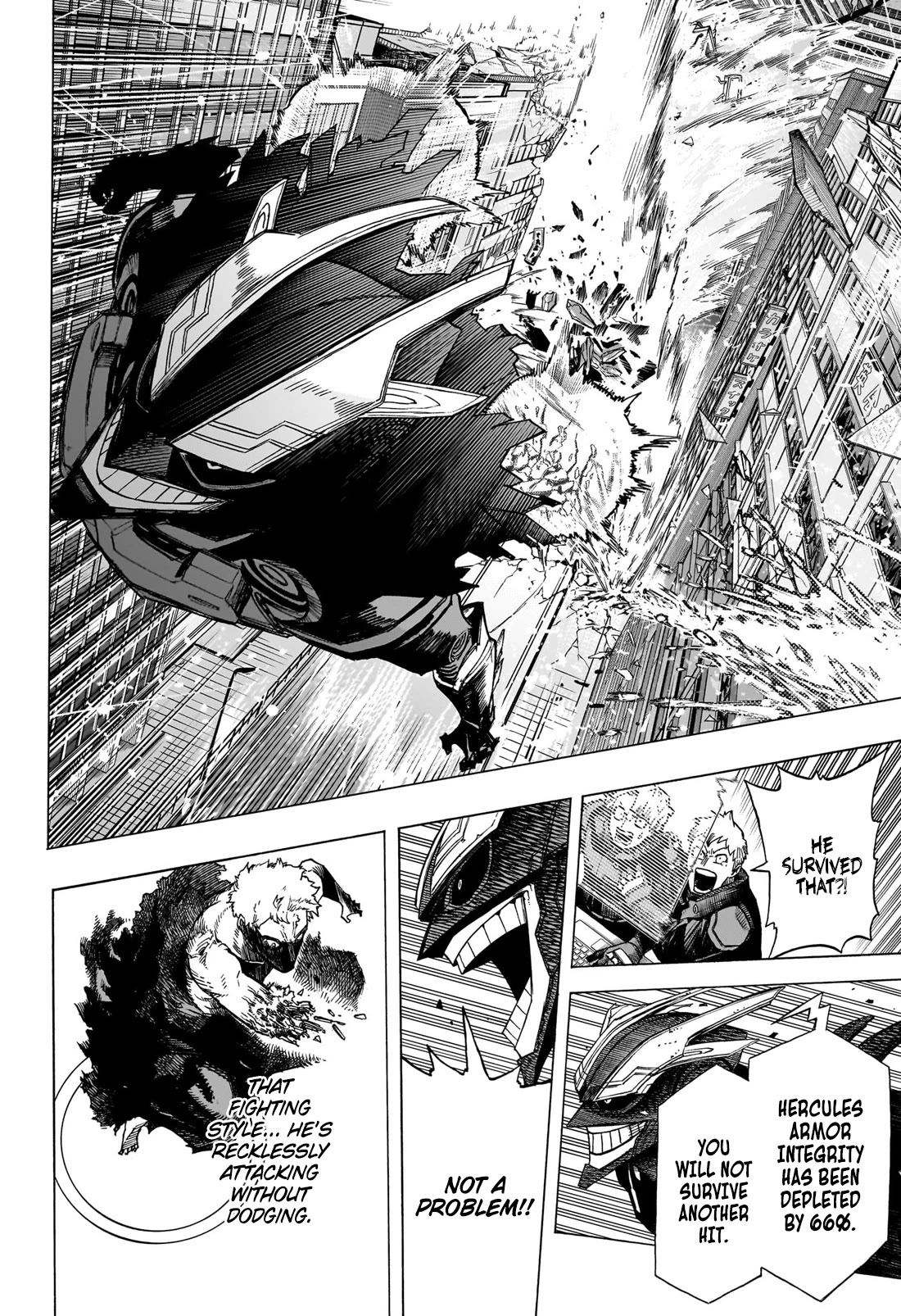 Boku no Hero Academia Chapter 396 page 10 - Chapter 396: A Quirkless Fight
