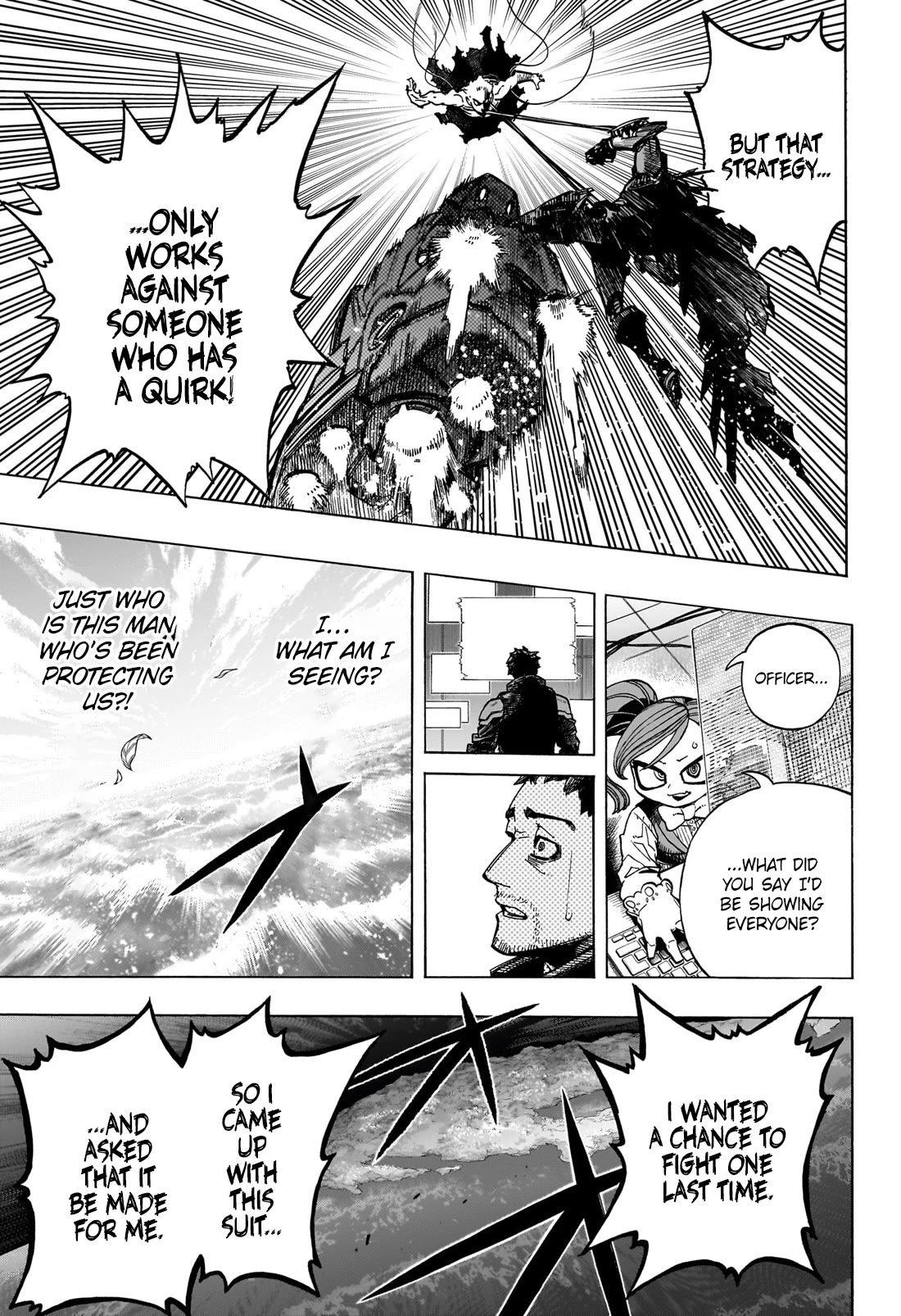 Boku no Hero Academia Chapter 396 page 13 - Chapter 396: A Quirkless Fight