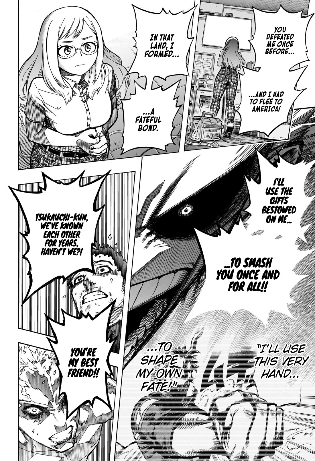 Boku no Hero Academia Chapter 396 page 14 - Chapter 396: A Quirkless Fight