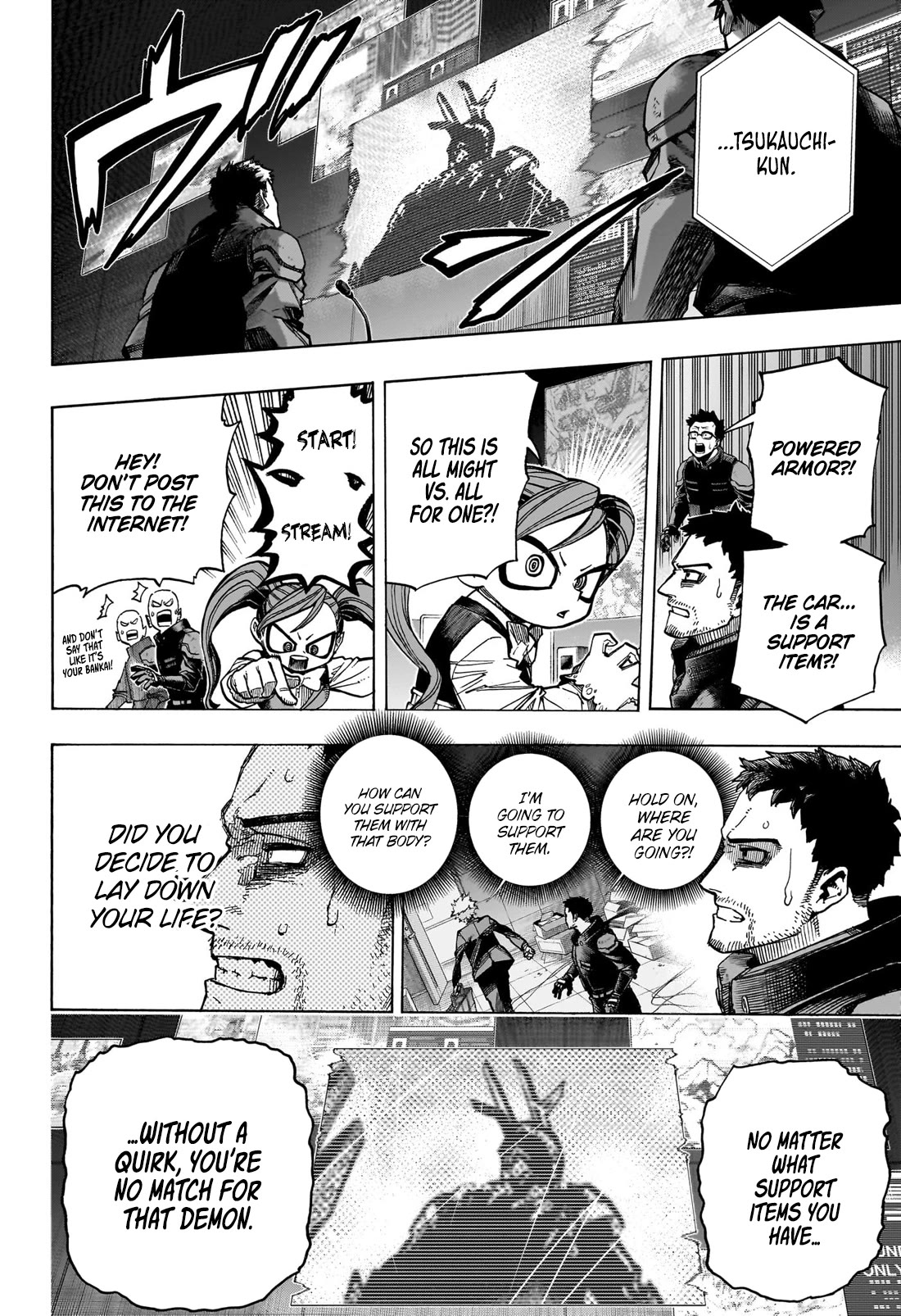 Boku no Hero Academia Chapter 396 page 6 - Chapter 396: A Quirkless Fight