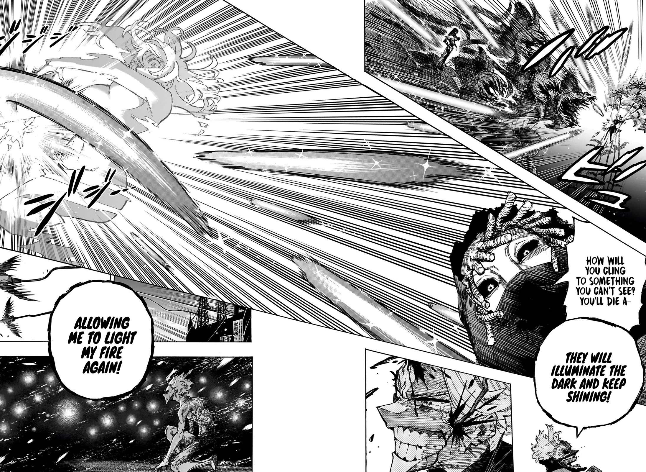 Boku no Hero Academia Chapter 399 page 13 - Chapter 399: Organic Alternating Current Lamp