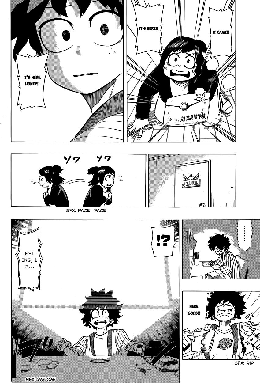 Boku no Hero Academia Chapter 4 page 12 - Chapter 4: The Starting Line