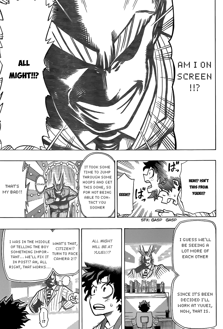 Boku no Hero Academia Chapter 4 page 13 - Chapter 4: The Starting Line