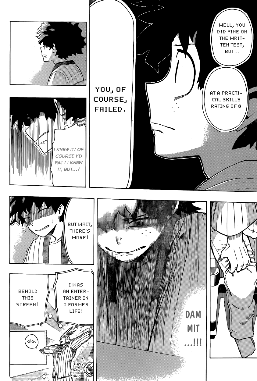 Boku no Hero Academia Chapter 4 page 14 - Chapter 4: The Starting Line