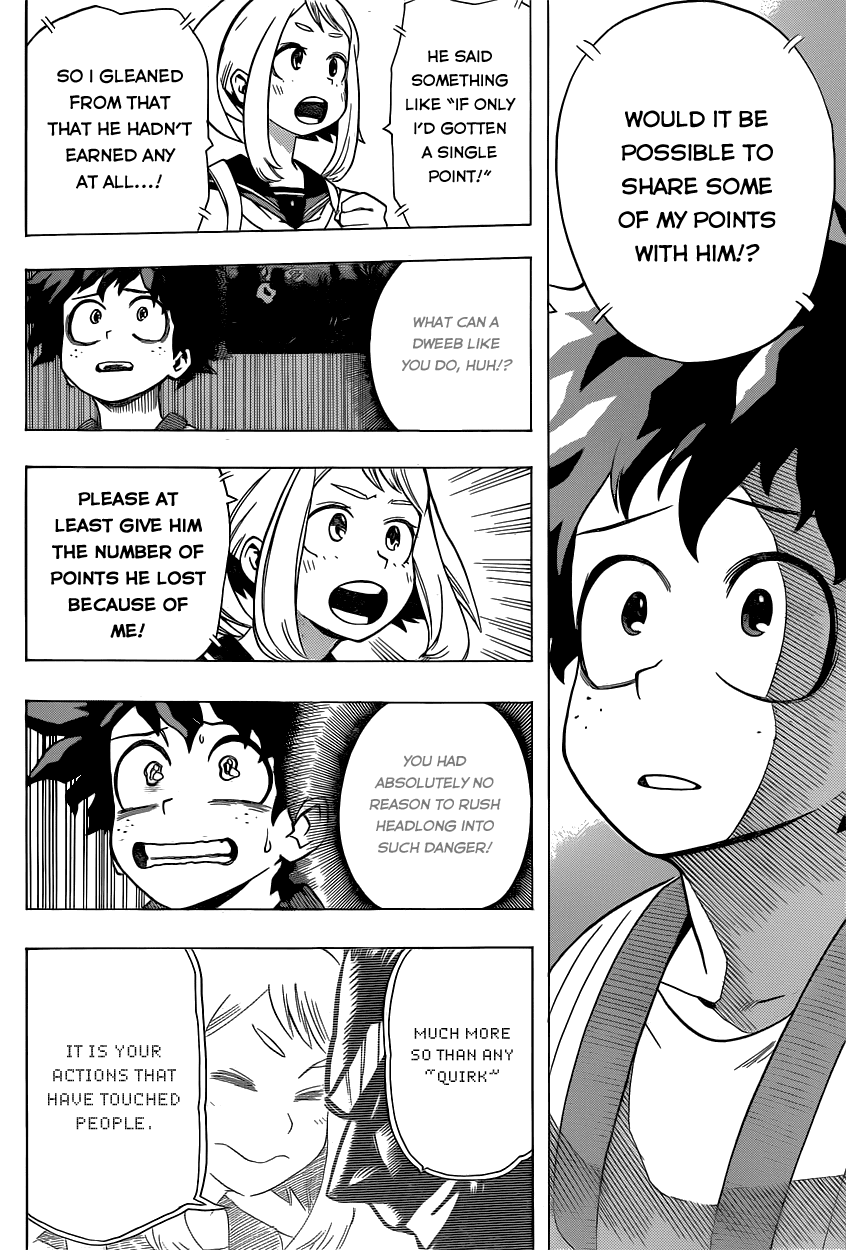Boku no Hero Academia Chapter 4 page 16 - Chapter 4: The Starting Line