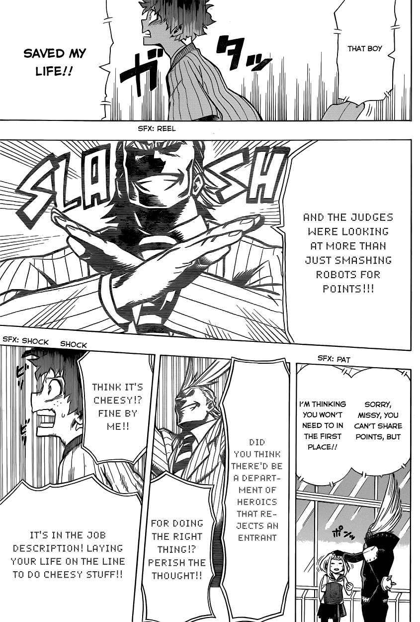 Boku no Hero Academia Chapter 4 page 17 - Chapter 4: The Starting Line