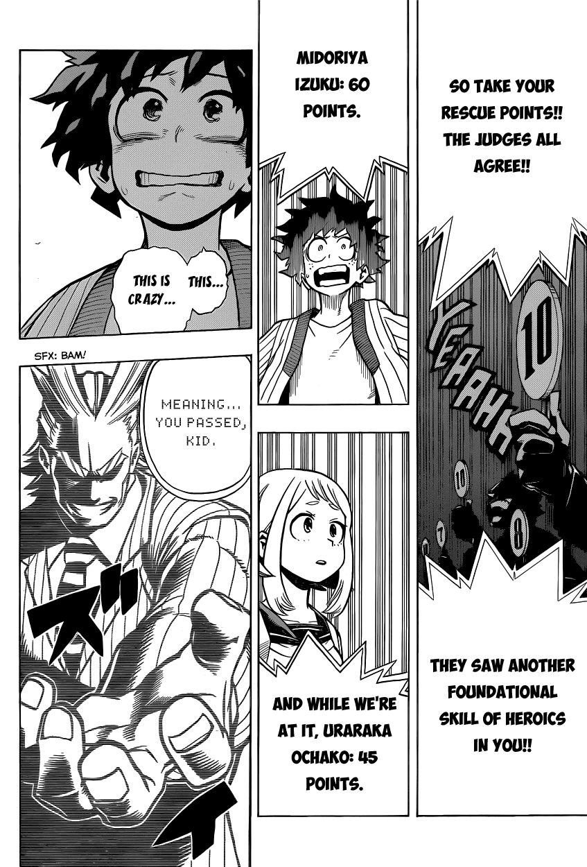 Boku no Hero Academia Chapter 4 page 18 - Chapter 4: The Starting Line