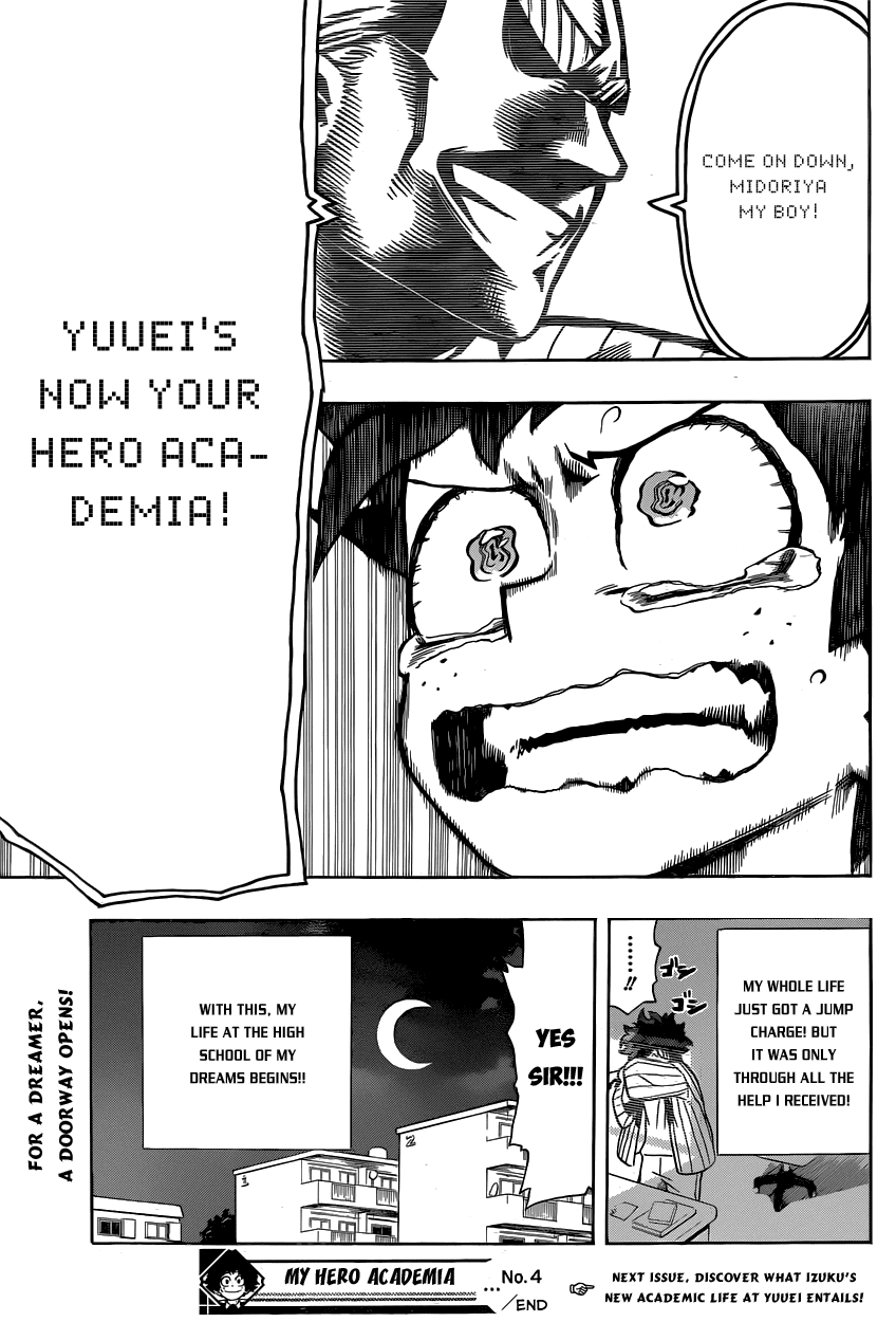 Boku no Hero Academia Chapter 4 page 19 - Chapter 4: The Starting Line
