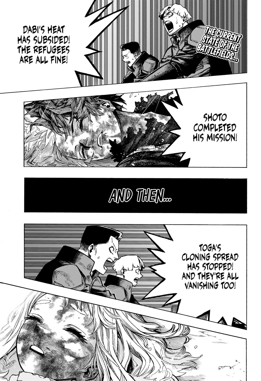 Boku no Hero Academia Chapter 402 page 1 - Chapter 402: The Tearful Days