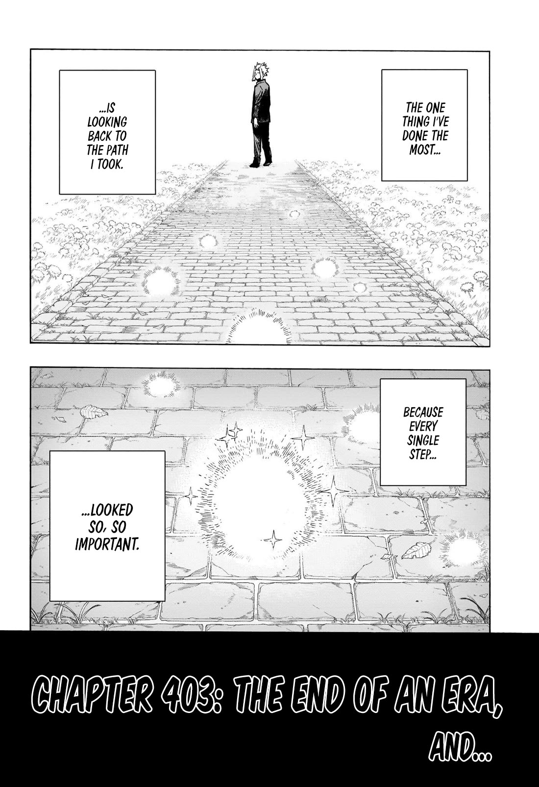Boku no Hero Academia Chapter 403 page 5 - Chapter 403: The End of an Era, and...
