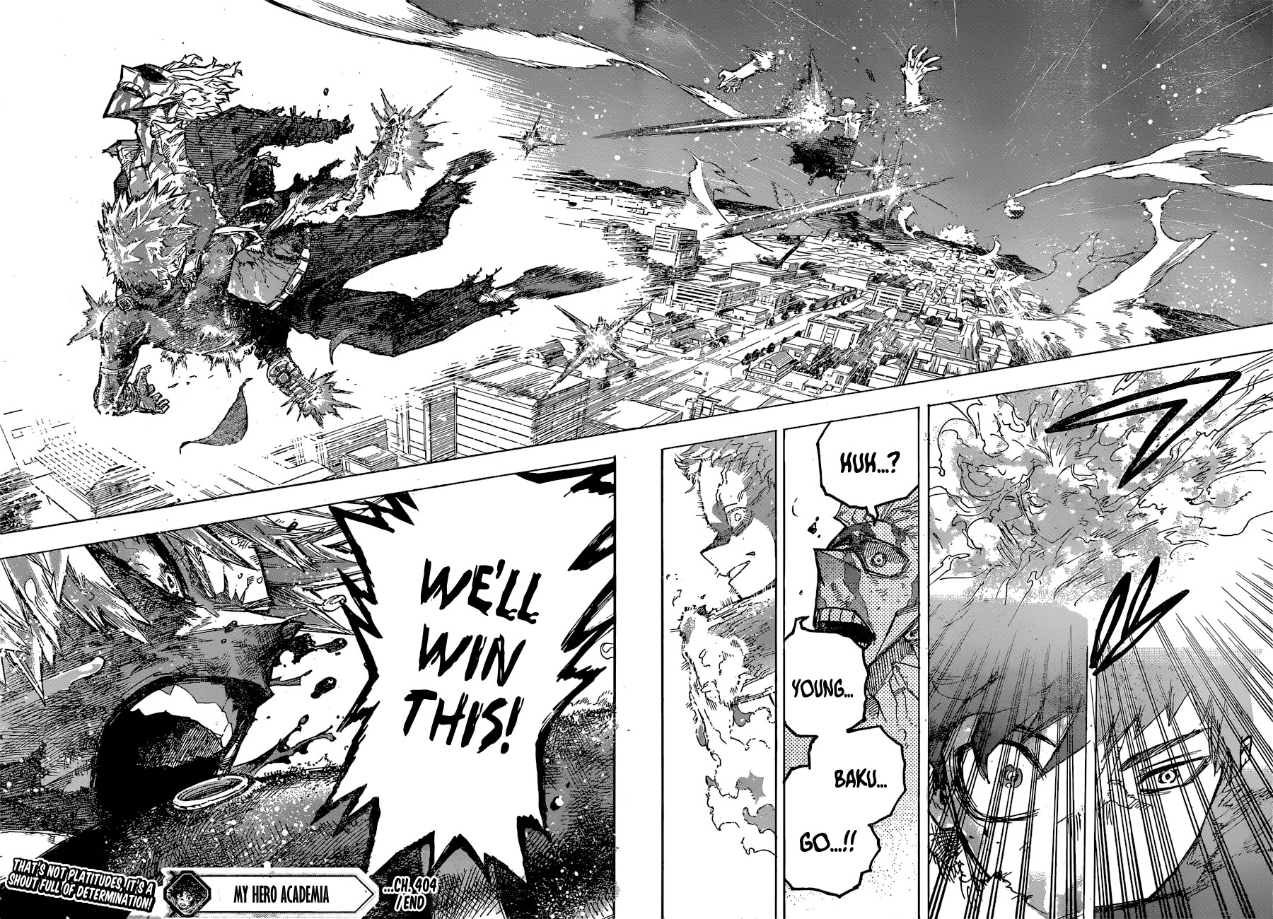Boku no Hero Academia Chapter 404 page 12 - Chapter 404: We love you, All Might!!