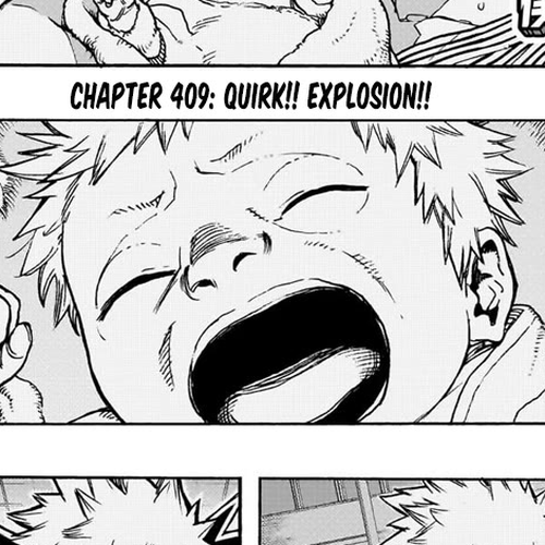 Boku no Hero Academia Chapter 409: Quirk!! Explosion!! cover
