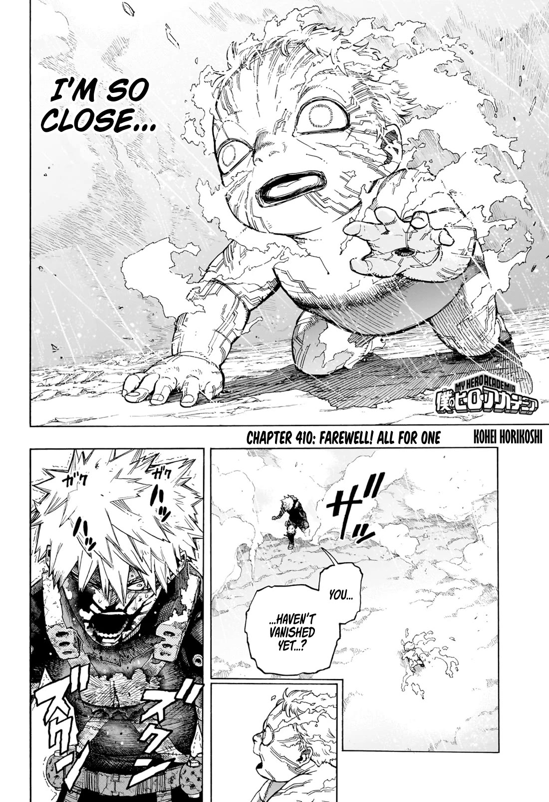 Boku no Hero Academia Chapter 410 page 3 - Chapter 410: Farewell! All For One