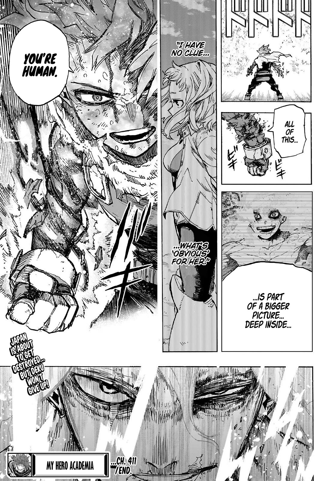 Boku no Hero Academia Chapter 411 page 13 - Chapter 411: The Greatest Evil