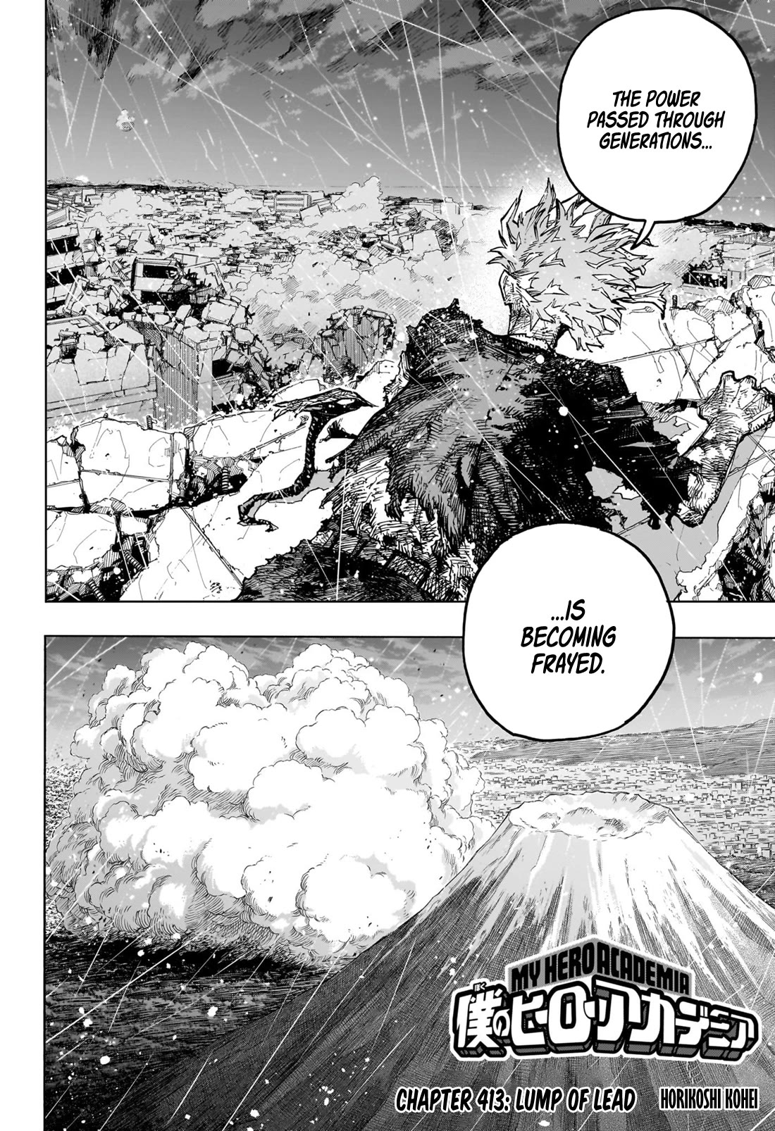 Boku no Hero Academia Chapter 413 page 5 - Chapter 413: Lump of Lead