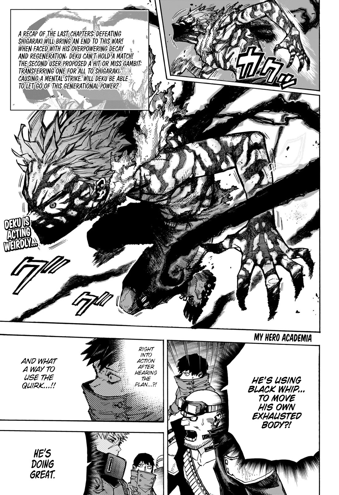 Boku no Hero Academia Chapter 414 page 1 - Chapter 414: Overlay