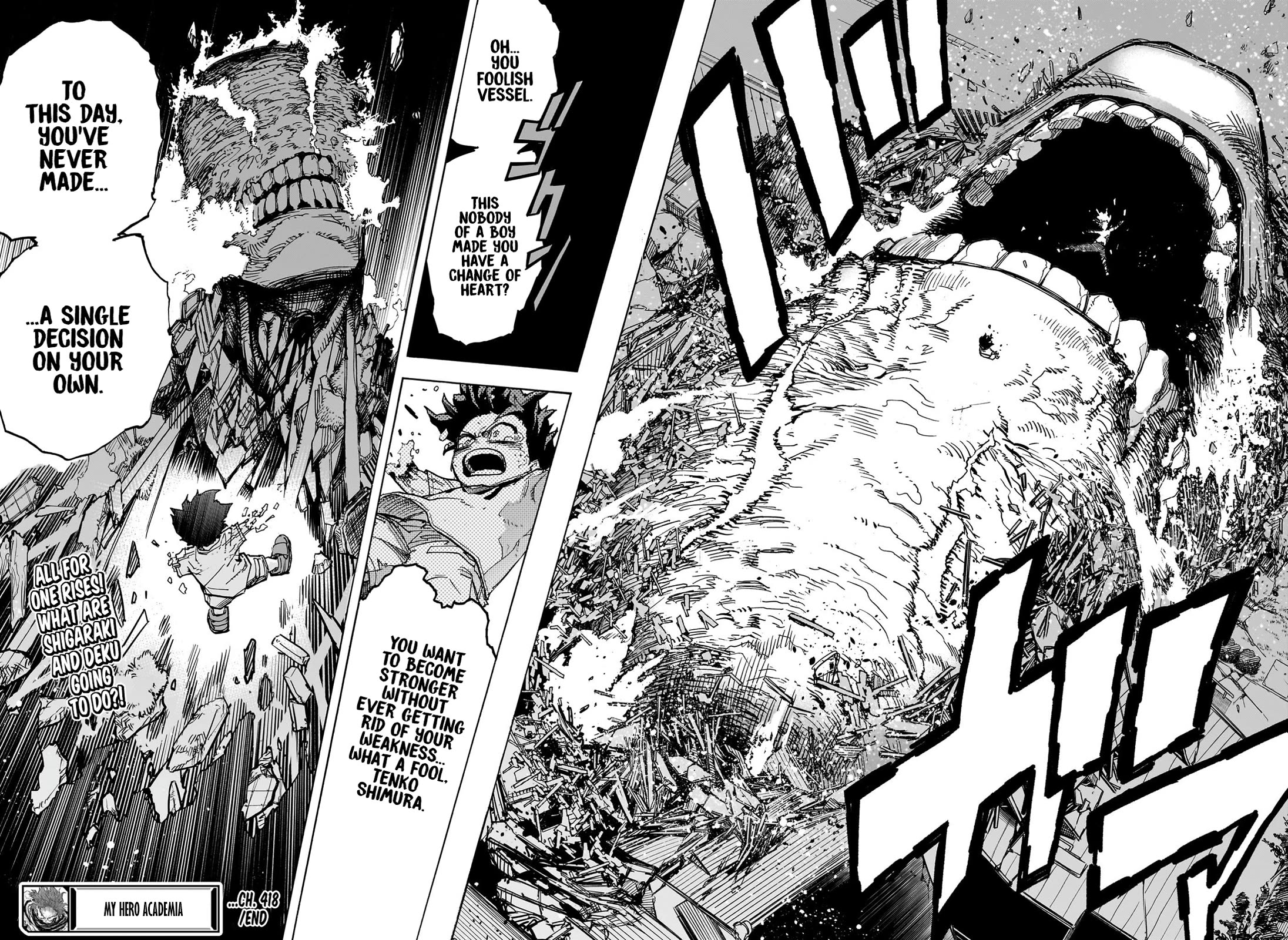 Boku no Hero Academia Chapter 418 page 14 - Chapter 418: A Small Heart