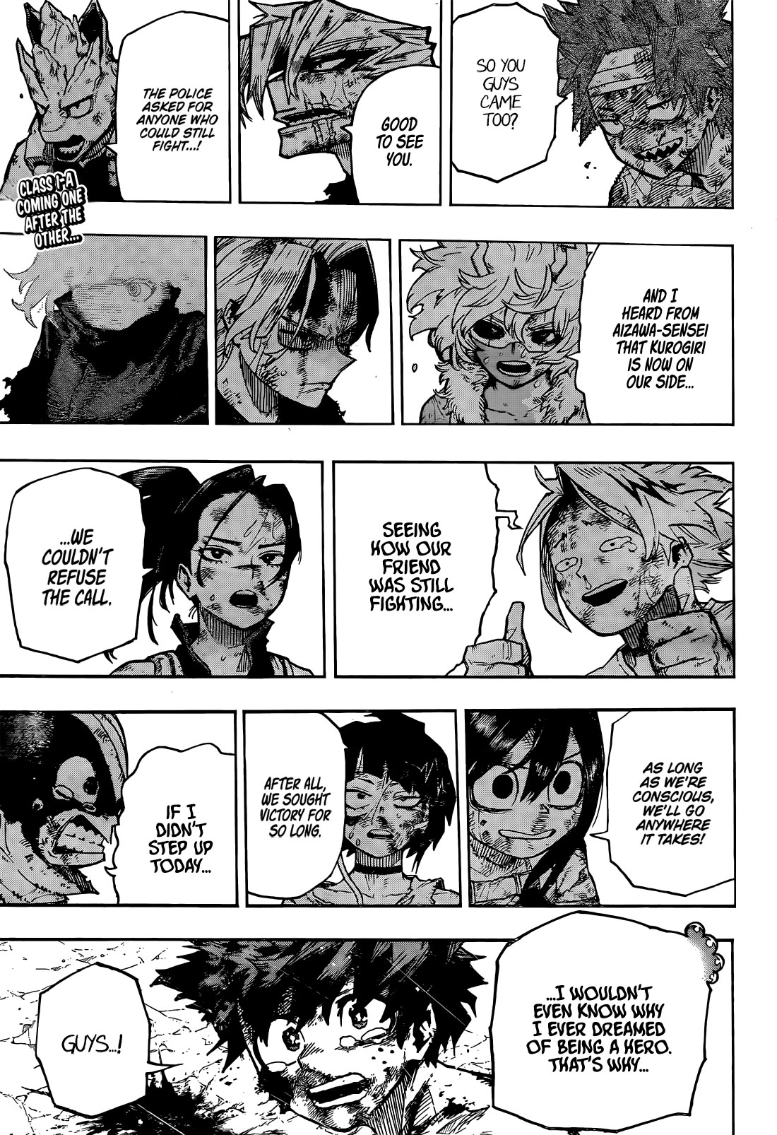 Boku no Hero Academia Chapter 421 page 1 - Chapter 421: We are here