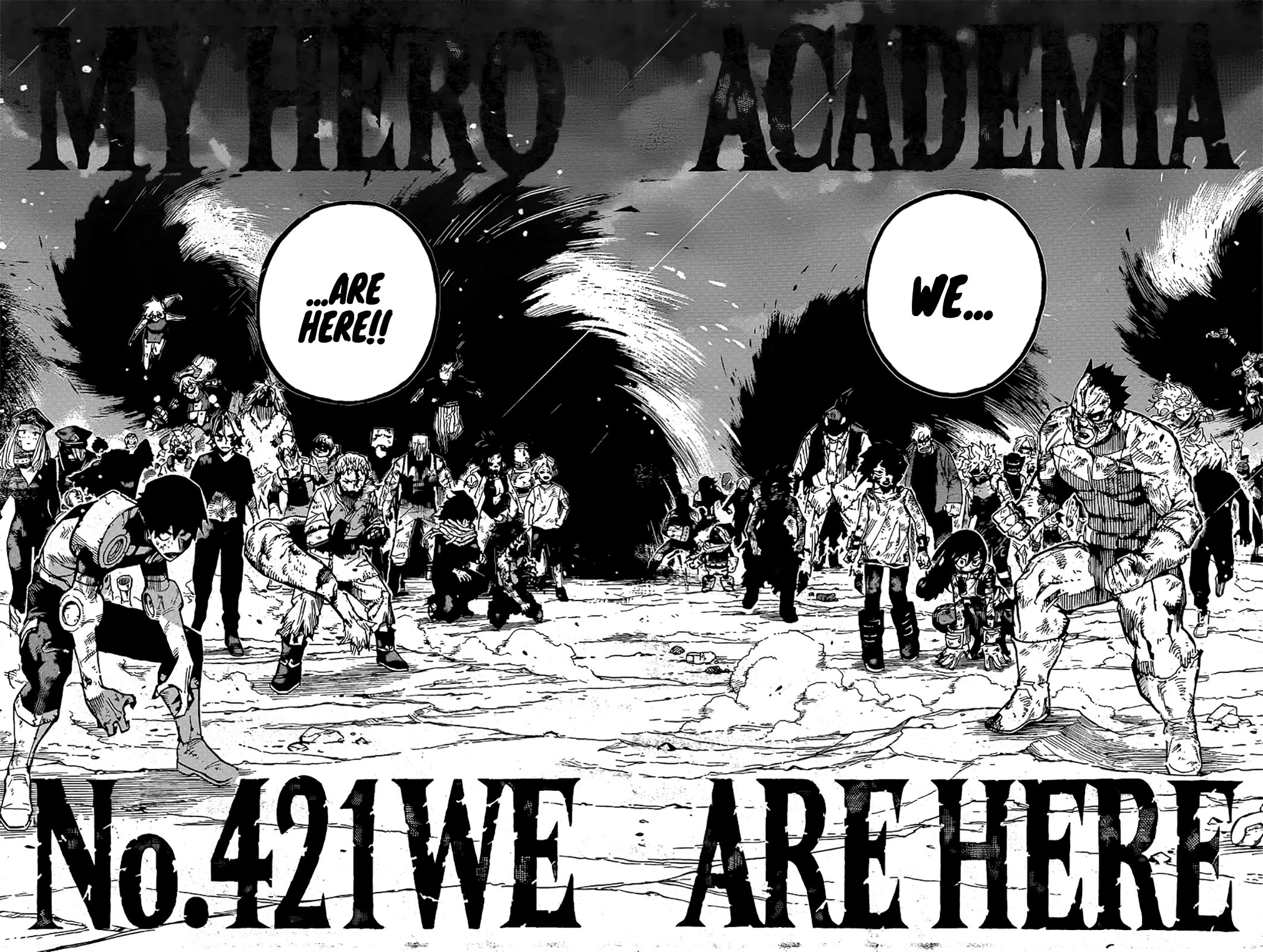 Boku no Hero Academia Chapter 421 page 3 - Chapter 421: We are here