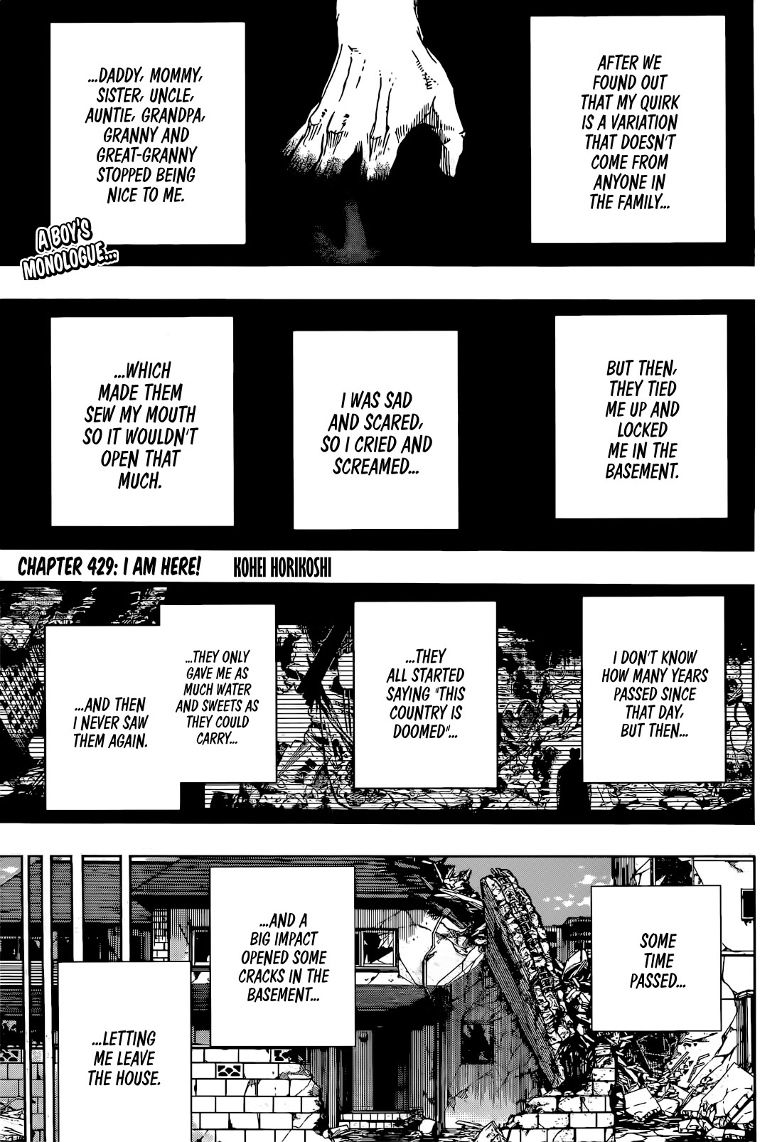 Boku no Hero Academia Chapter 429 page 4 - Chapter 429: I am Here!
