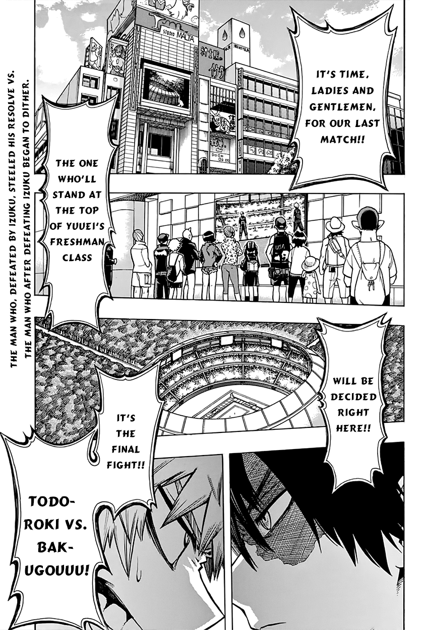 Boku no Hero Academia Chapter 43 page 3 - Chapter 43: Todoroki Vs. Bakugou