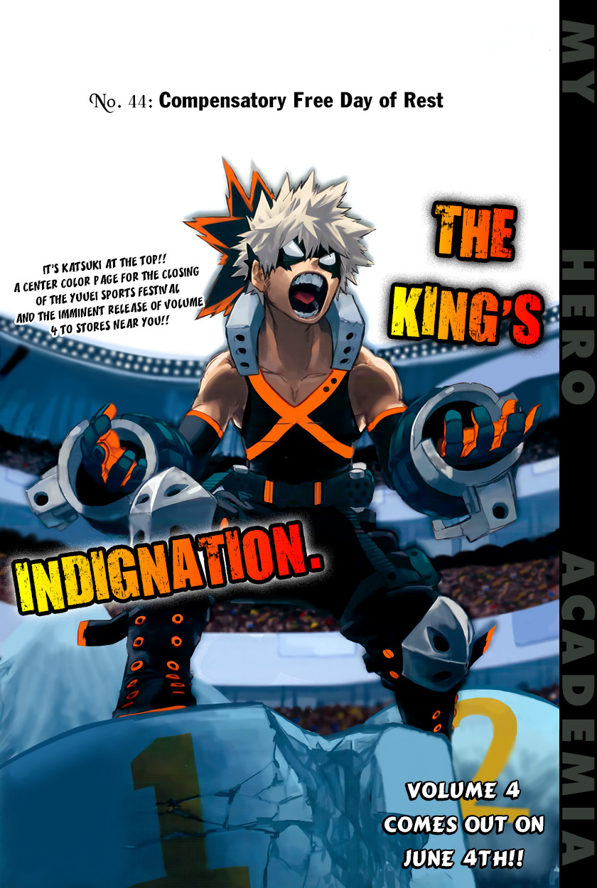 Boku no Hero Academia Chapter 44 page 5 - Chapter 44: Compensatory Free Day of Rest