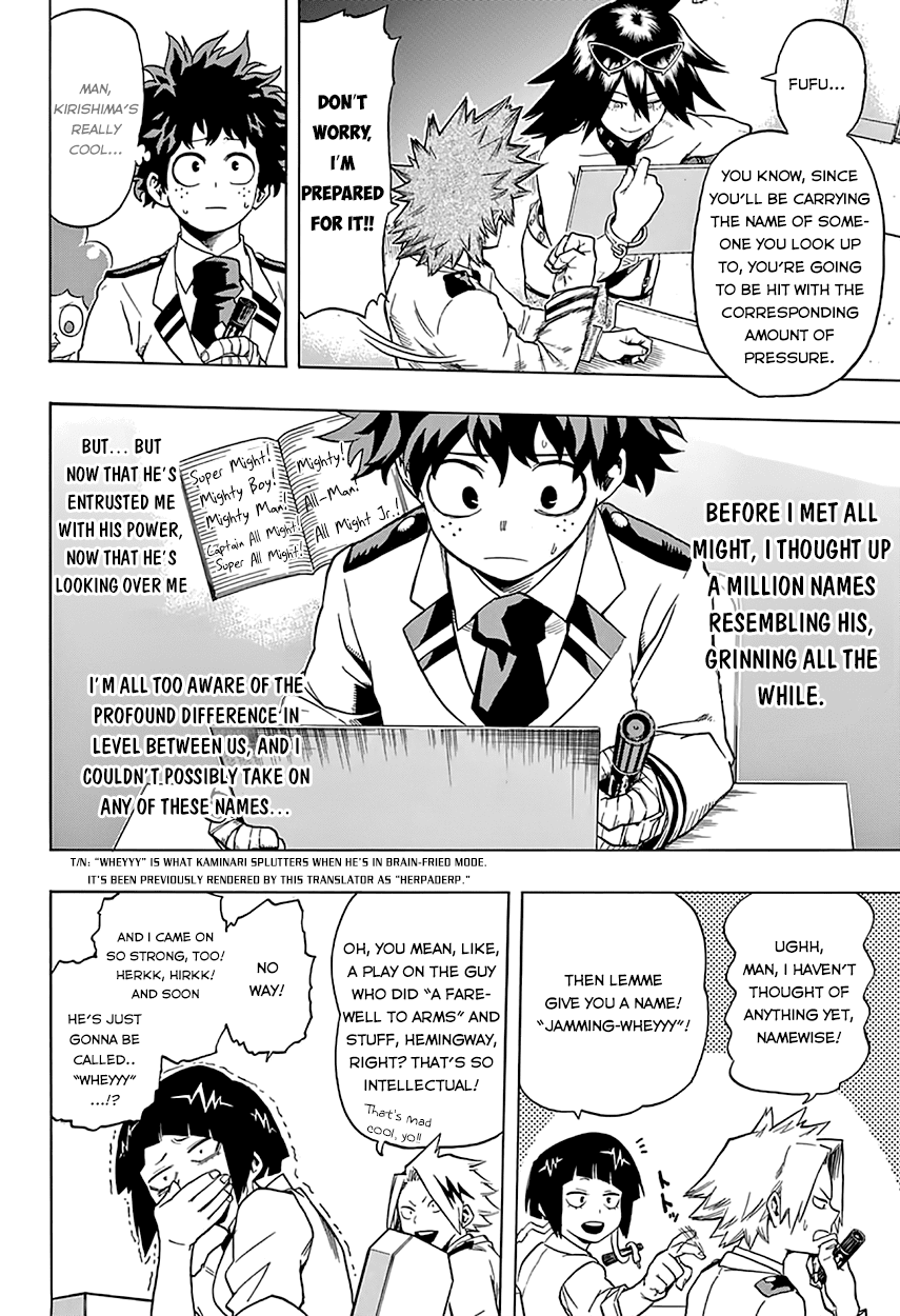 Boku no Hero Academia Chapter 45 page 15 - Chapter 45: A Meeting For Trying Out New Names