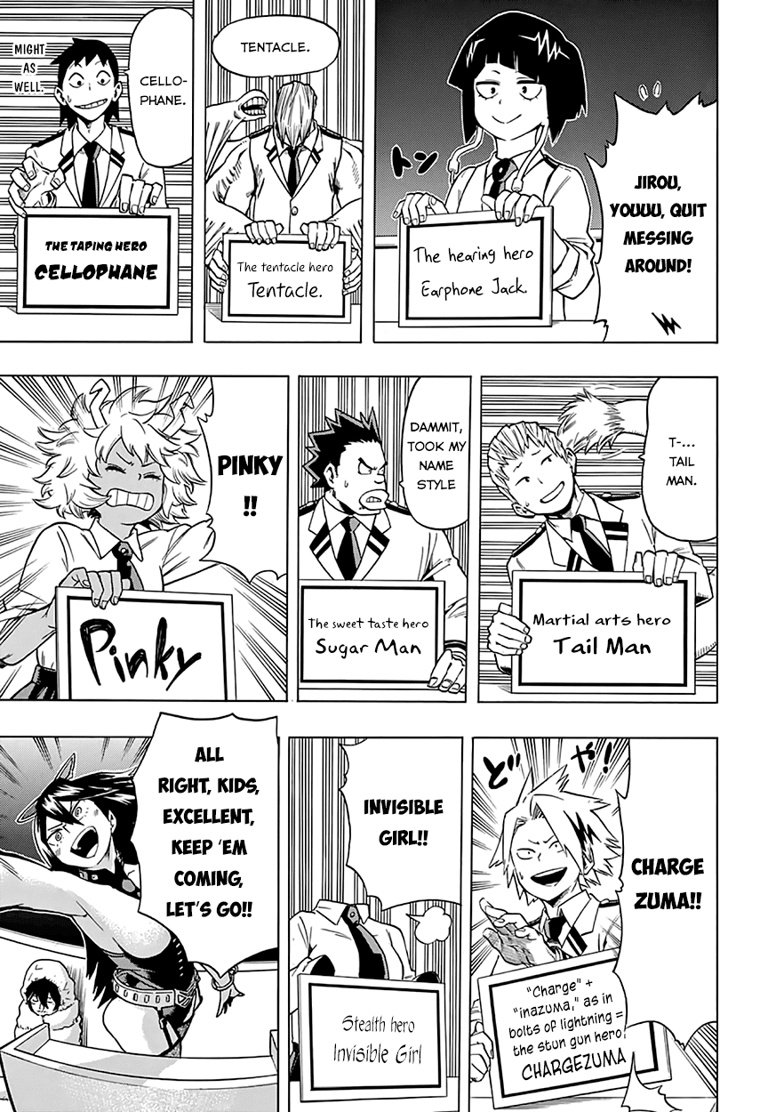 Boku no Hero Academia Chapter 45 page 16 - Chapter 45: A Meeting For Trying Out New Names