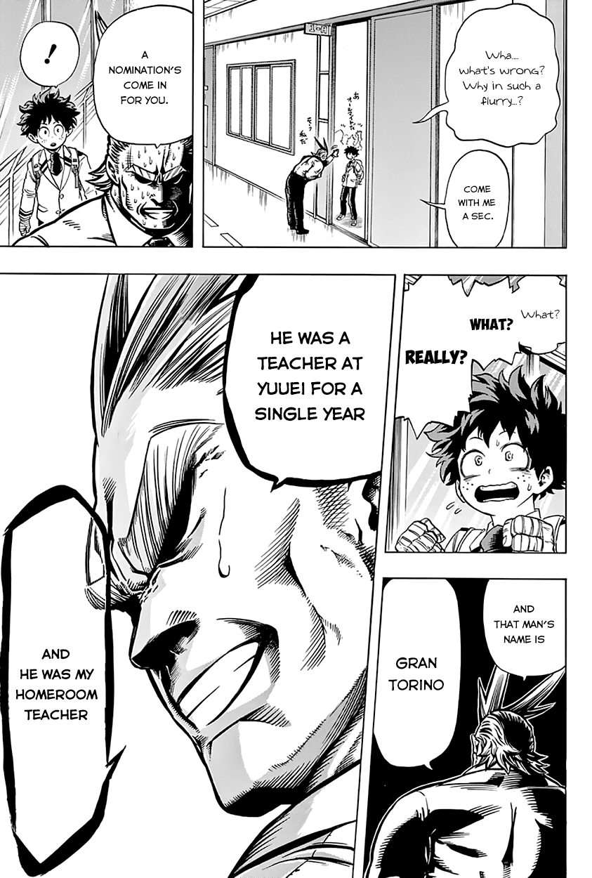 Boku no Hero Academia Chapter 46 page 10 - Chapter 46: The Weird and Wonderful Gran Torino Appears!