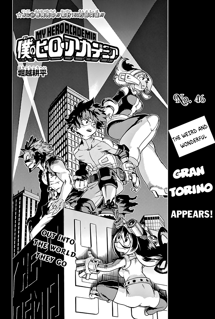Boku no Hero Academia Chapter 46 page 5 - Chapter 46: The Weird and Wonderful Gran Torino Appears!