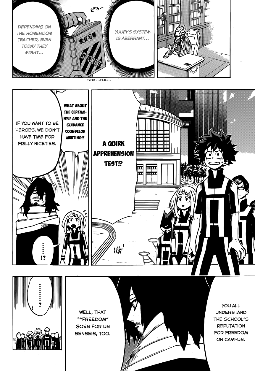 Boku no Hero Academia Chapter 5 page 14 - Chapter 5: Break Open, Academia!
