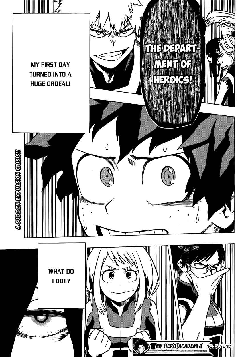 Boku no Hero Academia Chapter 5 page 19 - Chapter 5: Break Open, Academia!