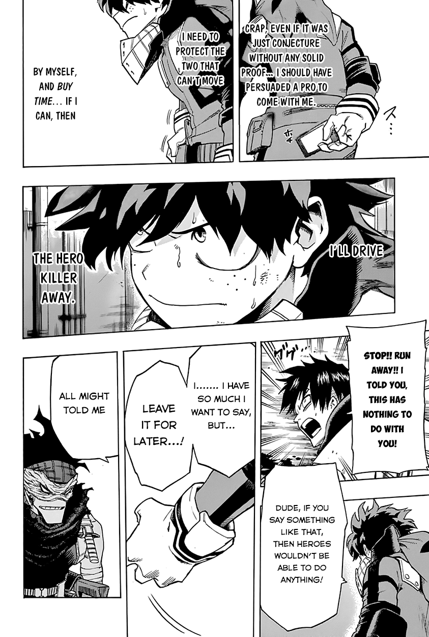 Boku no Hero Academia Chapter 52 page 12 - Chapter 52: Hero Killer Stain Vs. The Students of Yuuei