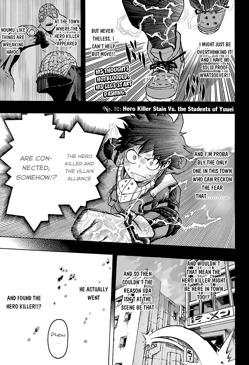Boku no Hero Academia Chapter 52 page 7 - Chapter 52: Hero Killer Stain Vs. The Students of Yuuei