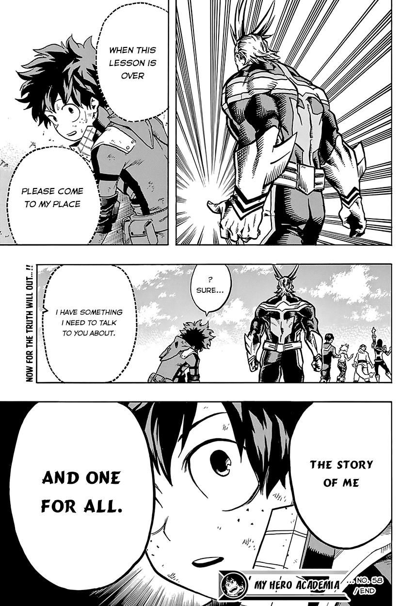 Boku no Hero Academia Chapter 58 page 23 - Chapter 58: Workplace Experience Wrap Up