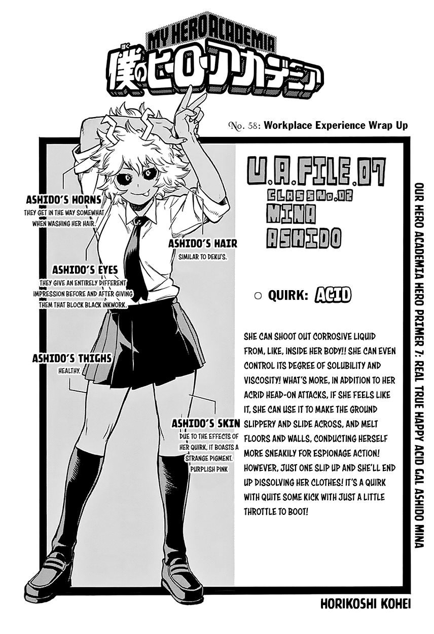 Boku no Hero Academia Chapter 58 page 5 - Chapter 58: Workplace Experience Wrap Up