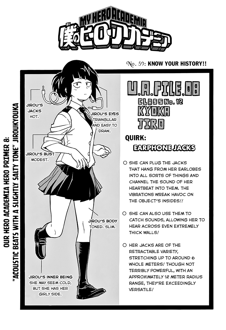 Boku no Hero Academia Chapter 59 page 5 - Chapter 59: KNOW YOUR HISTORY!!