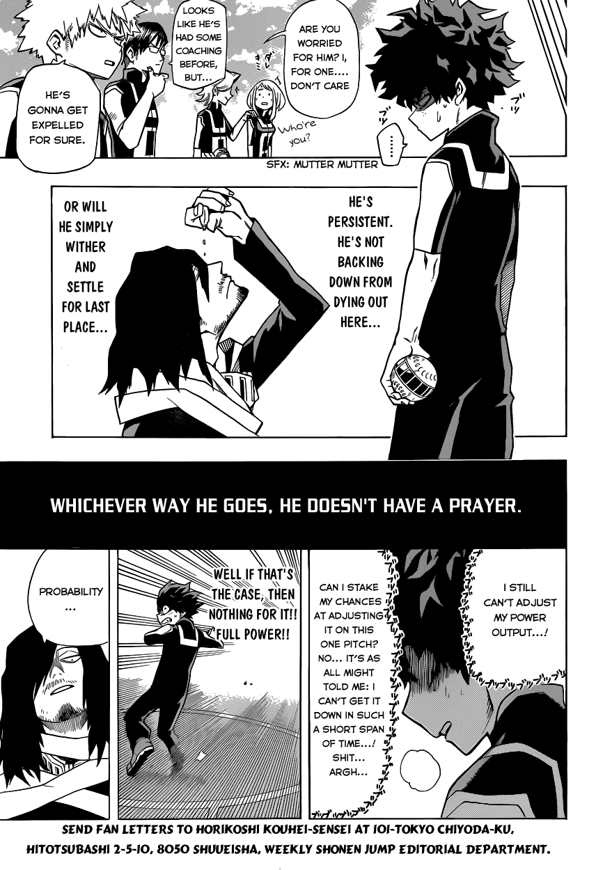 Boku no Hero Academia Chapter 6 page 15 - Chapter 6: What I Can Do For Now